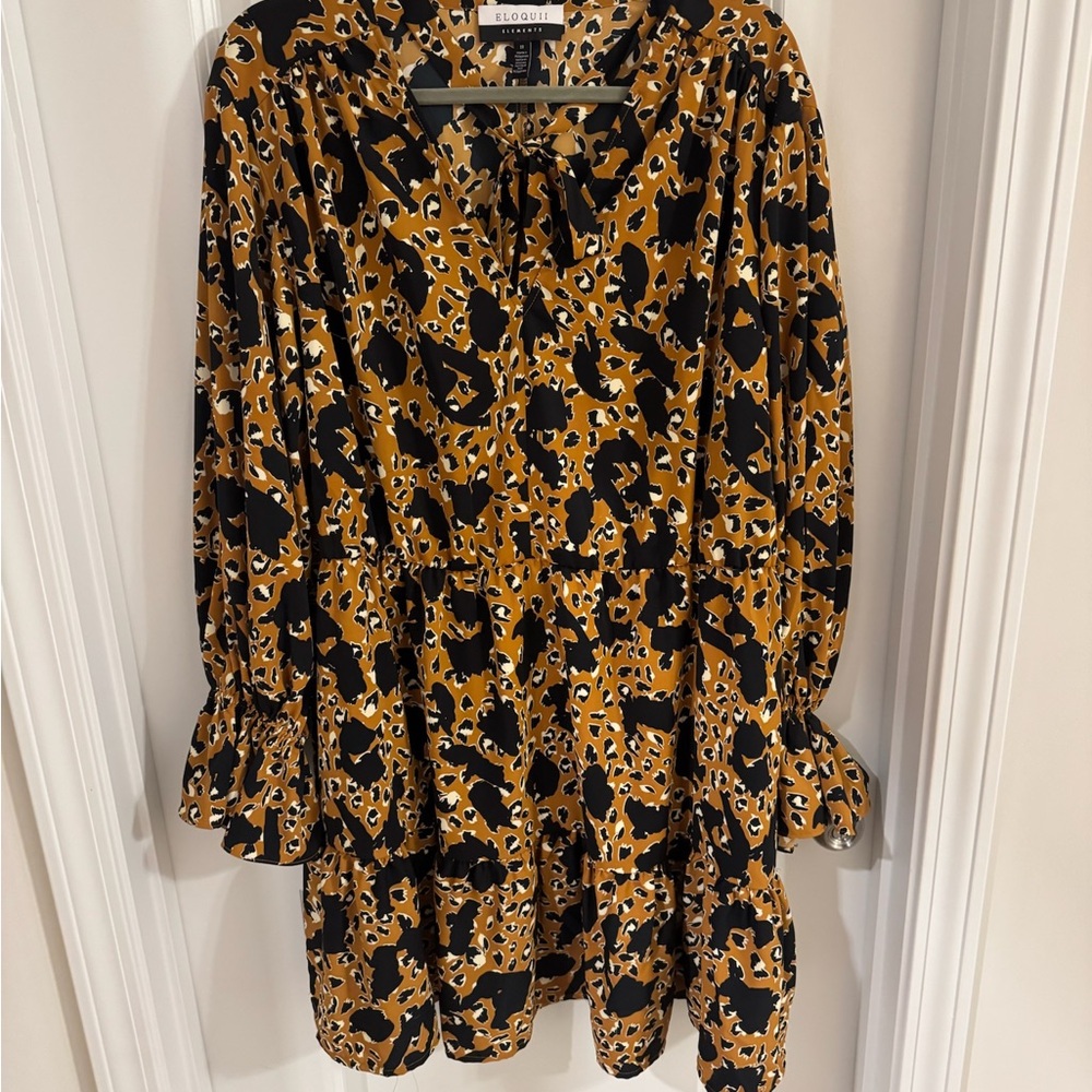 Eloquii Leopard Mini Dress
